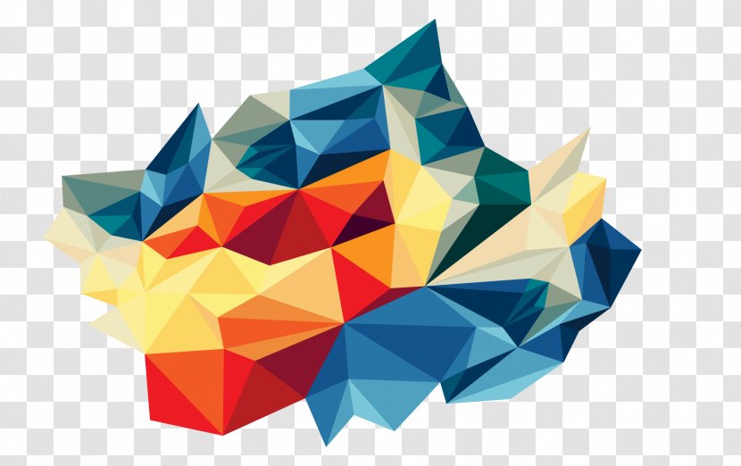 Whole Damn Mess Triangle Graphic Design - Geometric Shape - Abstract Transparent PNG