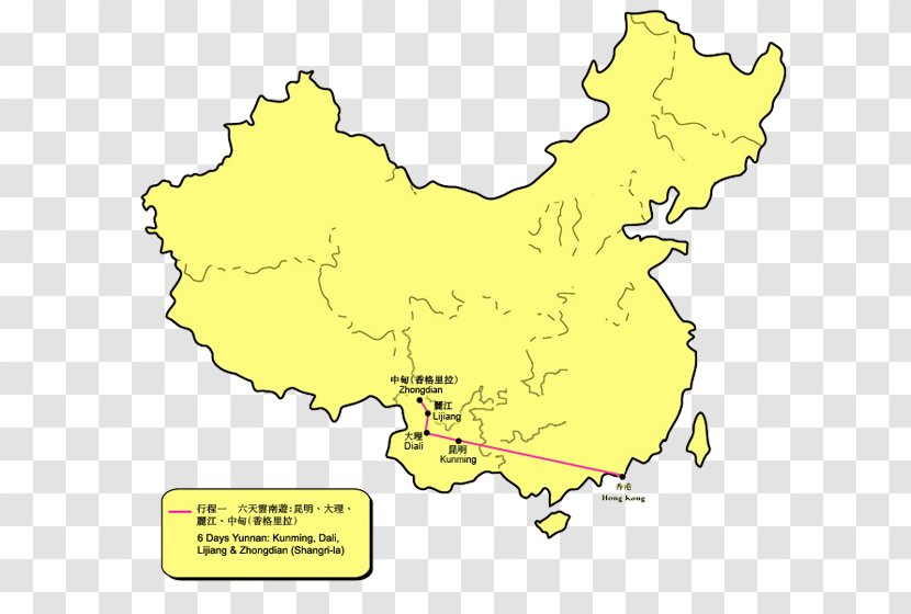 Map Tree Ecoregion Line Tuberculosis - Yellow - Yunnan Kunming Transparent PNG
