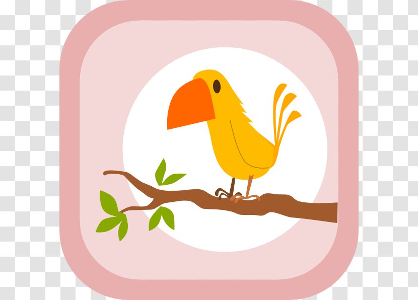 Bird Clip Art - Orange - Q Version Of The Small Yellow Duck Transparent PNG