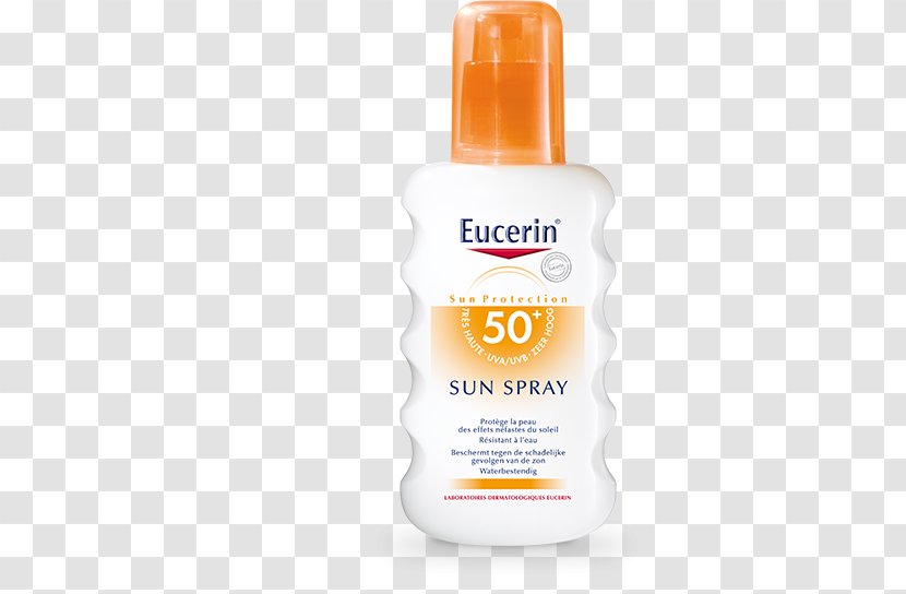 Sunscreen Lotion Factor De Protección Solar Cream Eucerin - Skin Care - Sun Tanning Transparent PNG