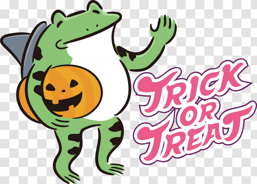 TRICK OR TREAT Happy Halloween Transparent PNG