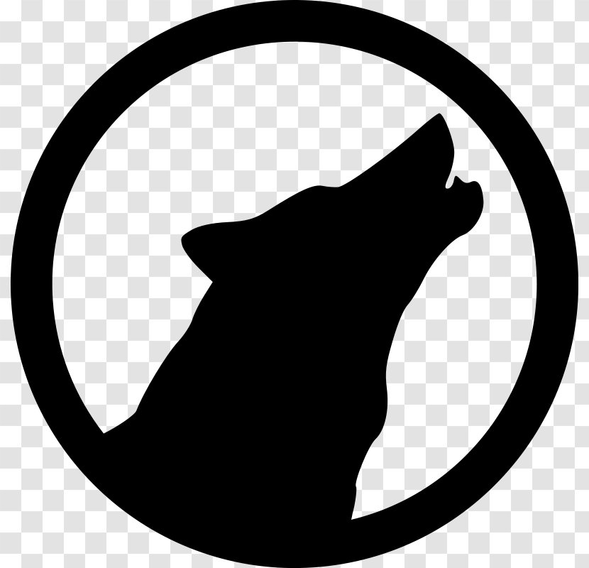 Gray Wolf Pack Clip Art - Public Domain - Howl Clipart Transparent PNG