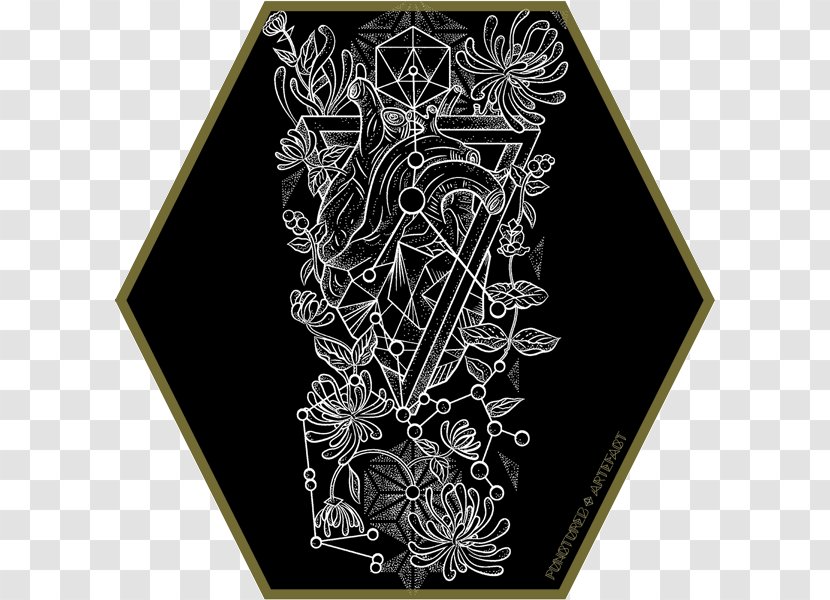 Honeysuckle Heart Alchemical Symbol Custom Ink Visual Arts - Mountain Transparent PNG