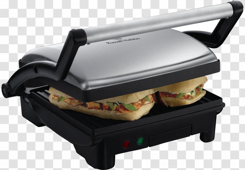 Panini Barbecue Grill Pie Iron Russell Hobbs Grilling - Small Appliance Transparent PNG