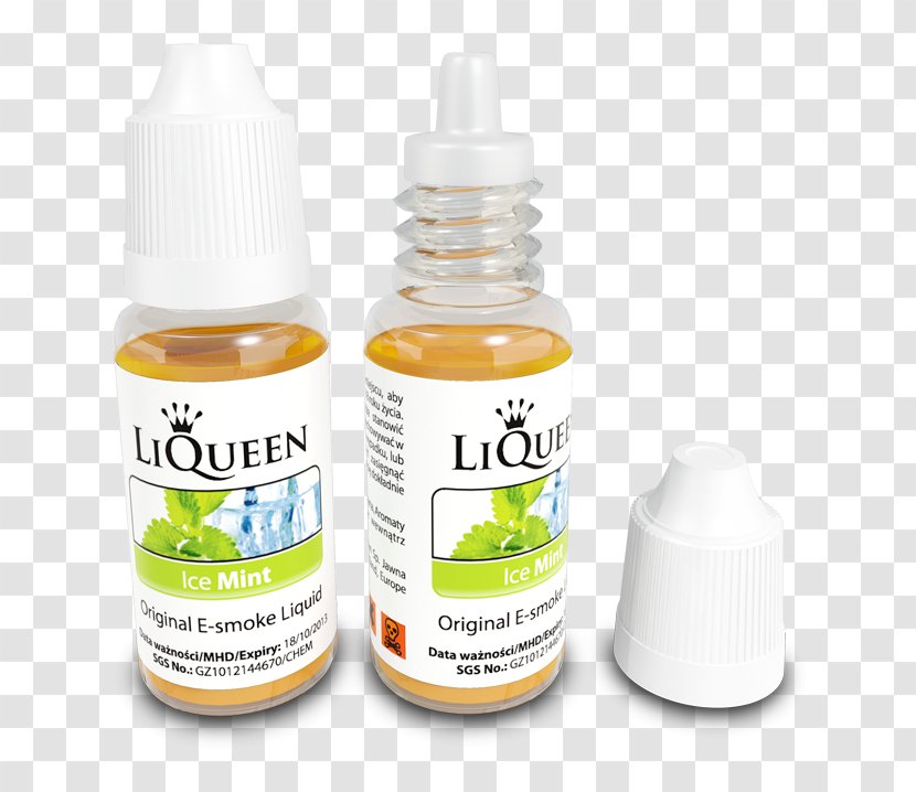 Electronic Cigarette Tar Tobacco Smoking Liquid - Flower - Fresh Mint Transparent PNG