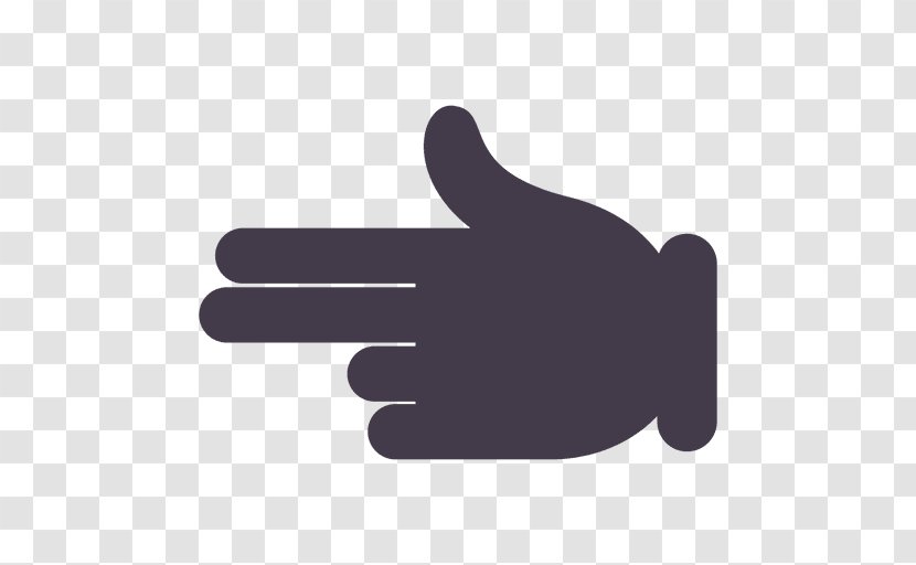 Finger Hand Thumb Gesture - Silhouette Transparent PNG