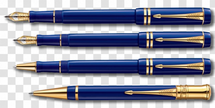 Ballpoint Pen Parker Duofold Fountain Company Lapis Lazuli - Plating Transparent PNG