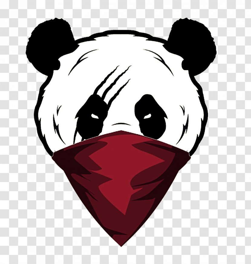 Giant Panda (Remix) Bear - Flower Transparent PNG