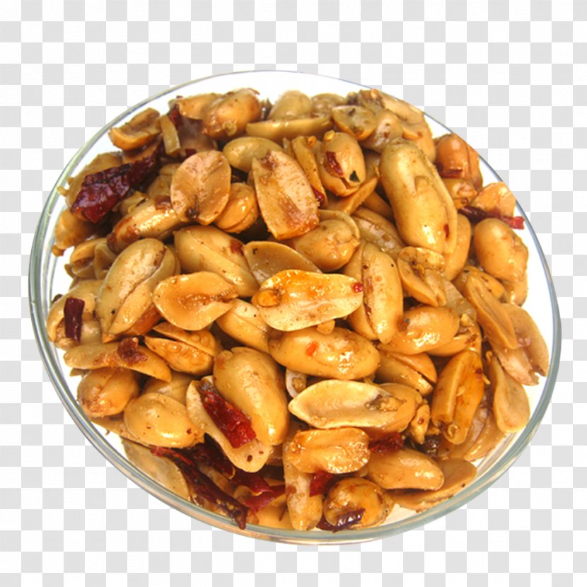 Dish Salted Duck Egg Vegetarian Cuisine Peanut - Food - Spiced Peanuts Transparent PNG