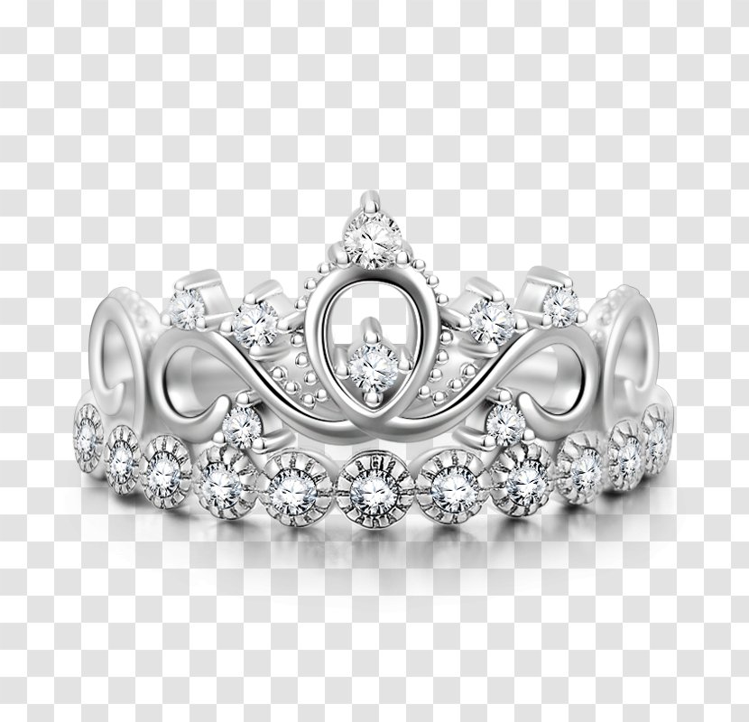 Earring Silver Jewellery Crown - Headpiece Transparent PNG