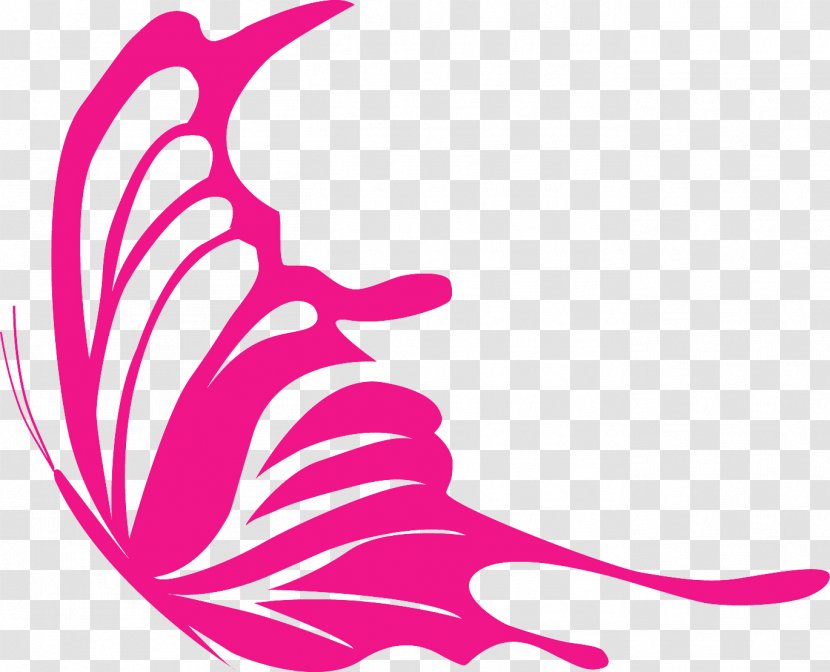 Butterfly Pink Clip Art - Area Transparent PNG