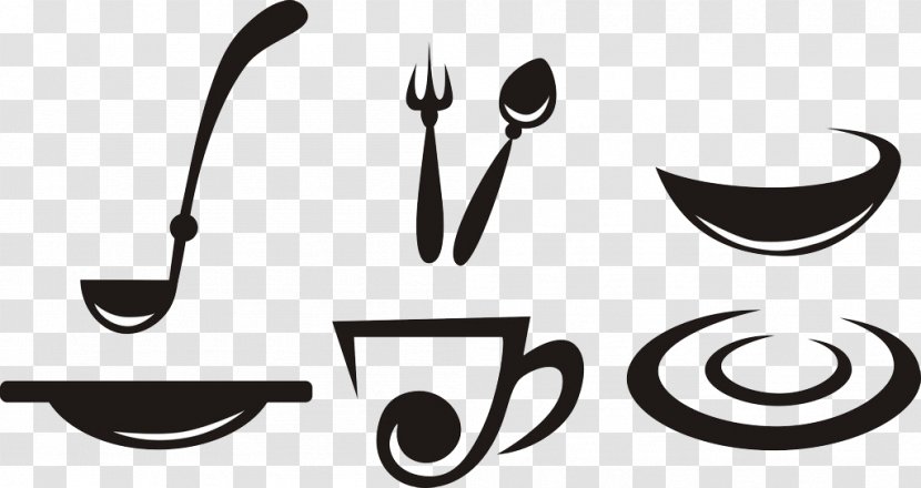 Tableware Black And White Fork - Household Goods - Home Life Transparent PNG