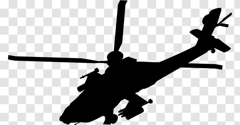 Helicopter Airplane Boeing AH-64 Apache - Rotor - Army Transparent PNG
