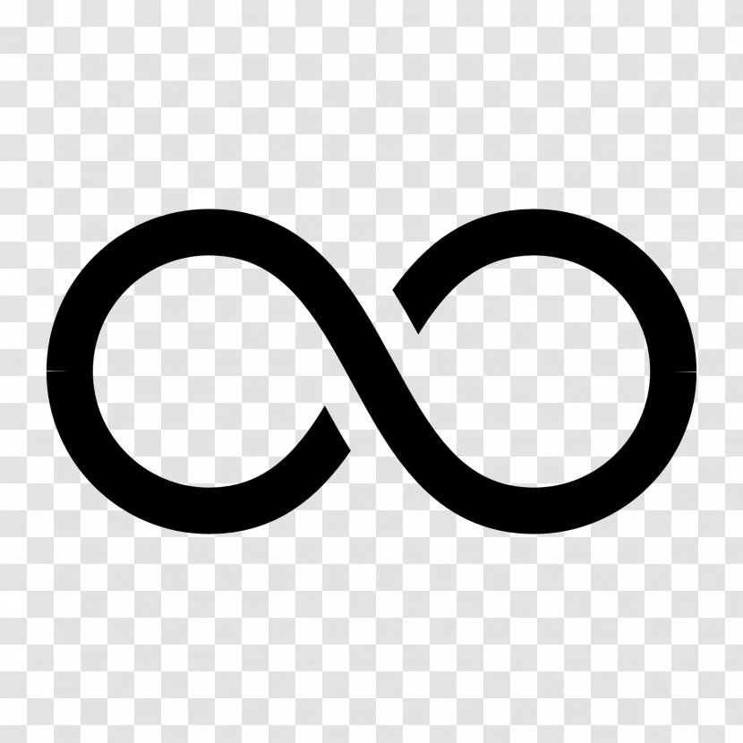 Infinity - Black And White Transparent PNG