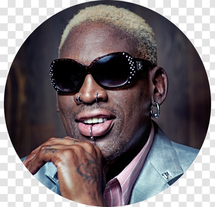 Dennis Rodman NBA Basketball Player Detroit Pistons - Sunglasses - Nba Transparent PNG