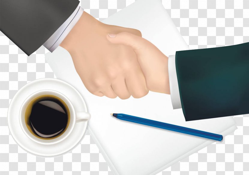Drawing Royalty-free Clip Art - Recruiter - Business Handshake Transparent PNG