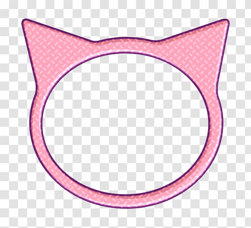Cat Icon - Pink M - Nose Transparent PNG