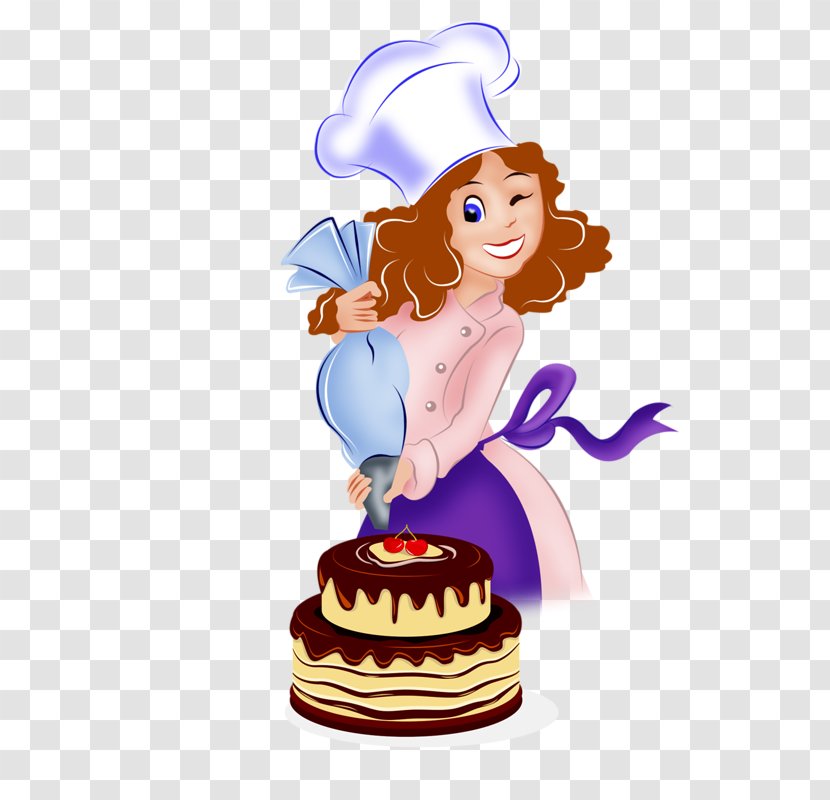 Pastry Chef Cook Drawing Clip Art - Cuisine - Cake Transparent PNG