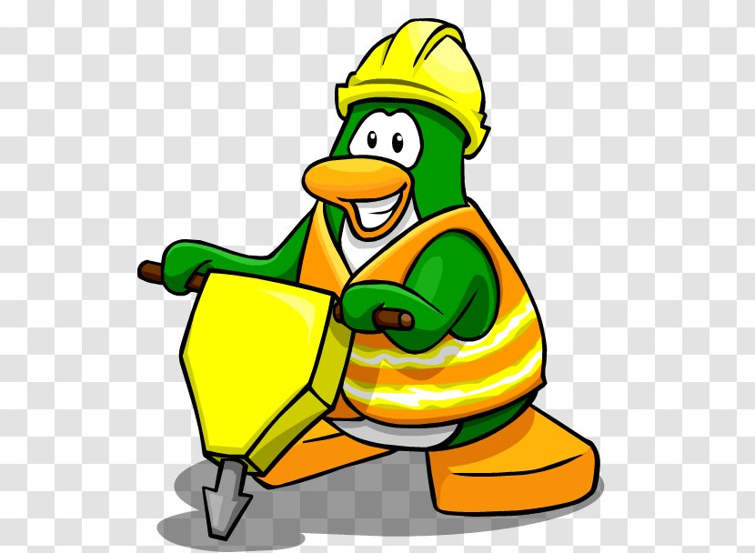 Club Penguin Architectural Engineering Construction Worker Color - Food Transparent PNG