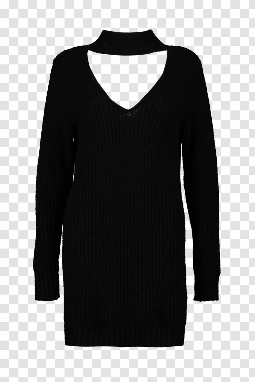 Sleeve Sweater Outerwear Neck - Clothing - Black M Transparent PNG