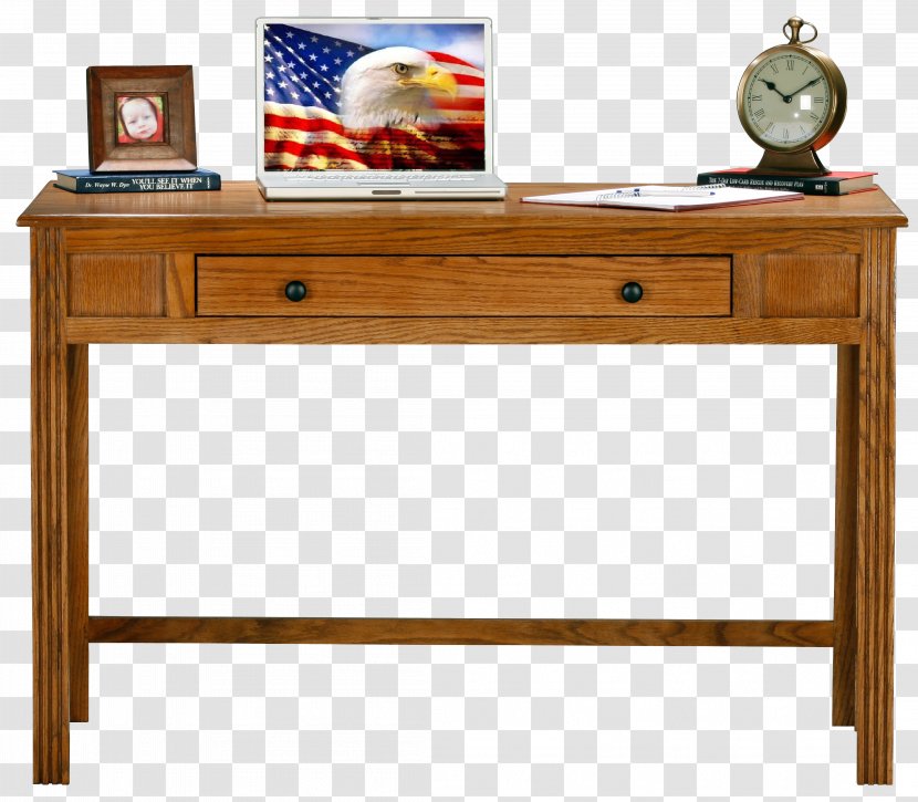Writing Desk Furniture Pedestal Office & Chairs - Hardwood - Chair Transparent PNG