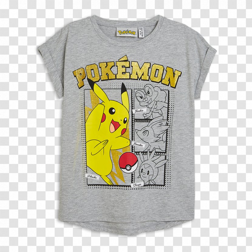 T-shirt Pikachu Pokémon GO - Sleeve Transparent PNG