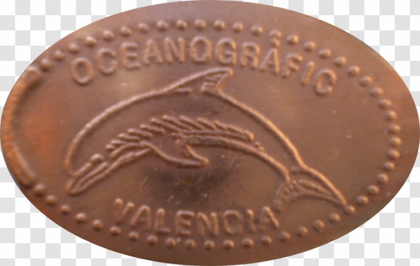 Copper Medal Bronze Chocolate Coin - Delfines Transparent PNG
