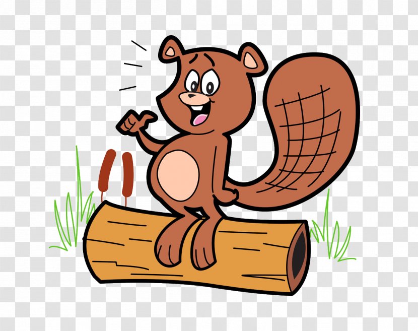 Beaver Royalty-free Cartoon Illustration - Photography - Proud Little Squirrel Transparent PNG