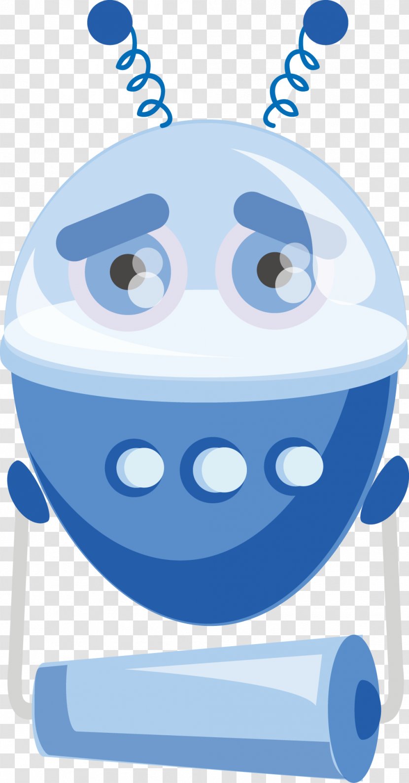 Robot Clip Art - Smile - Blue Egg Transparent PNG