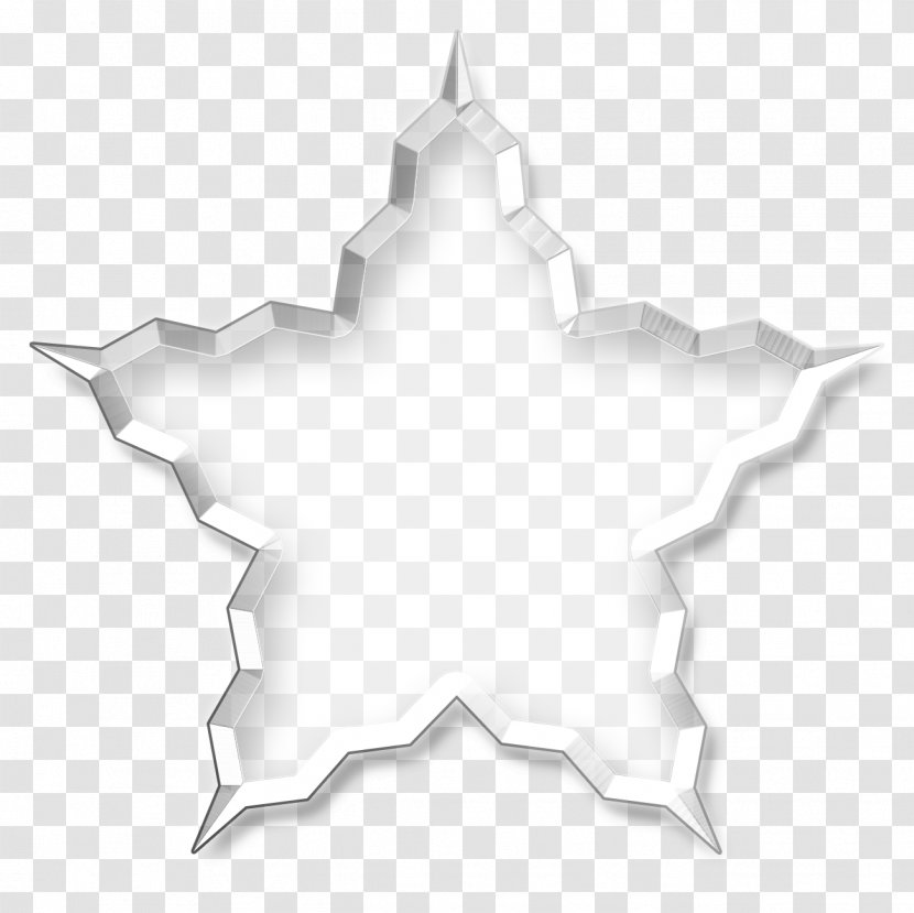 Star - Pattern - Black And White Transparent PNG