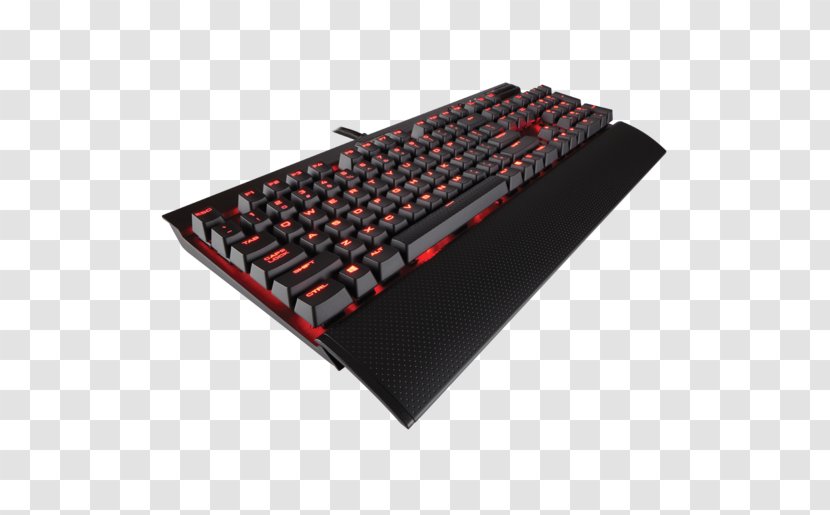 Computer Keyboard Corsair Gaming K70 LUX RGB Cherry Keypad - Laptop Part Transparent PNG