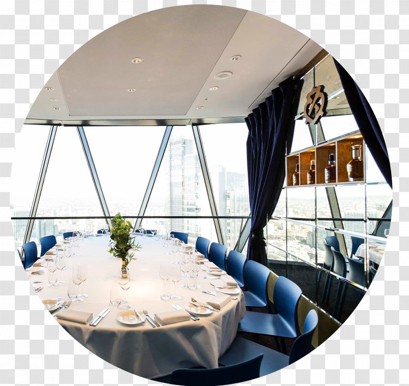 30 St Mary Axe Table Covent Garden Searcys At The Gherkin Restaurant - House Transparent PNG