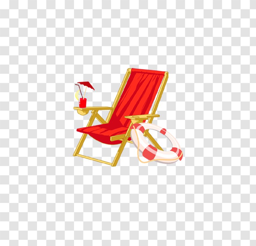 Deckchair Beach Furniture - Seat Transparent PNG