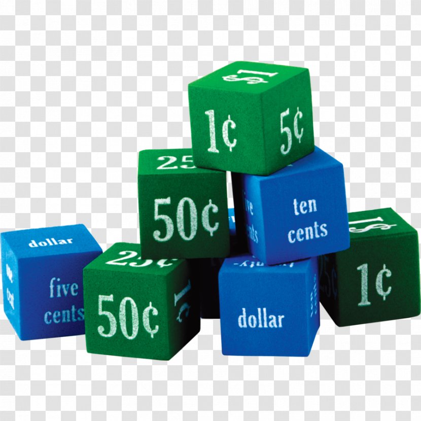 Foam Money Dice By Teacher Created Resources Play Assorted Coins Fractions - Maths Teaching Bear CountersSubtracting Dollars And Cents Transparent PNG
