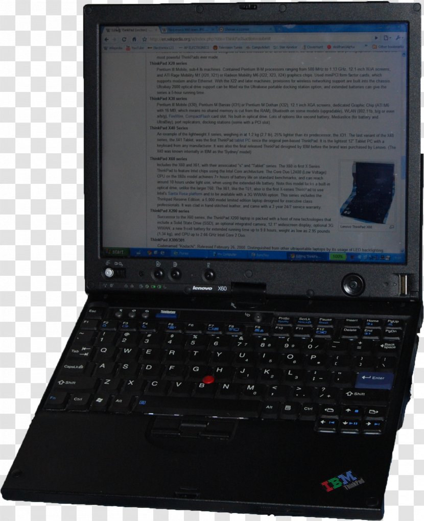 ThinkPad T Series Laptop Netbook Lenovo Computer - Ibm Transparent PNG