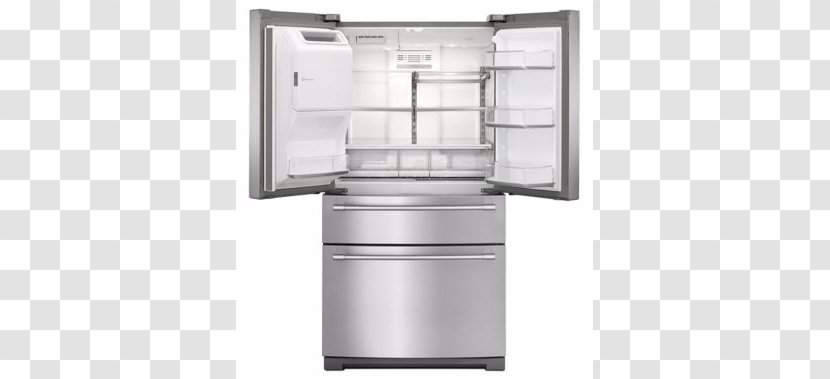 Home Appliance Maytag MFX2676FR Refrigerator Shelf - Stainless Steel Door Transparent PNG