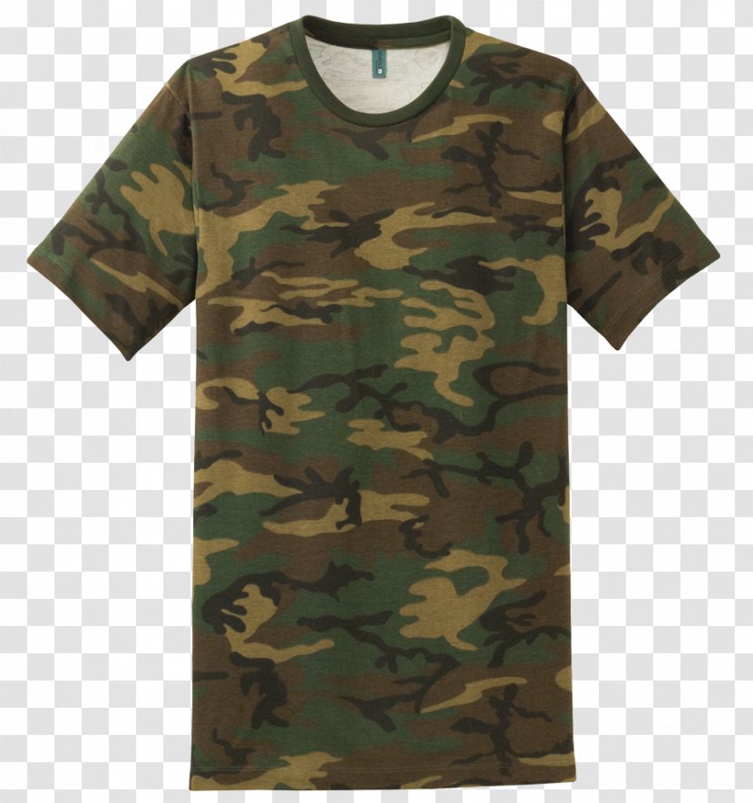 Printed T-shirt Clothing Camouflage - Military - Dress Shirt Transparent PNG