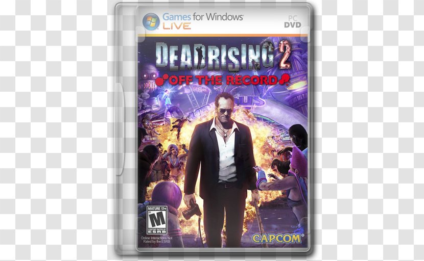 Purple Dvd Pc Game Film Video Software - Frank West - Dead Rising 2 Off The Record US Transparent PNG