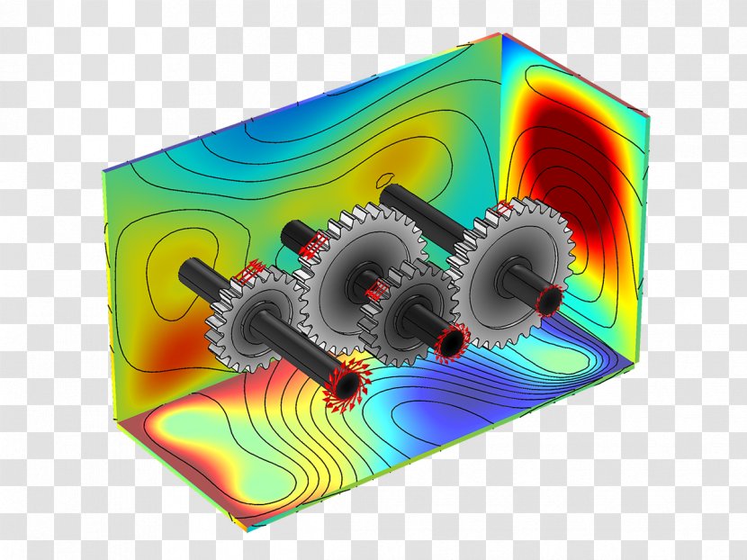 COMSOL Multiphysics Dynamics Finite Element Method Gear Train Multibody System Transparent PNG