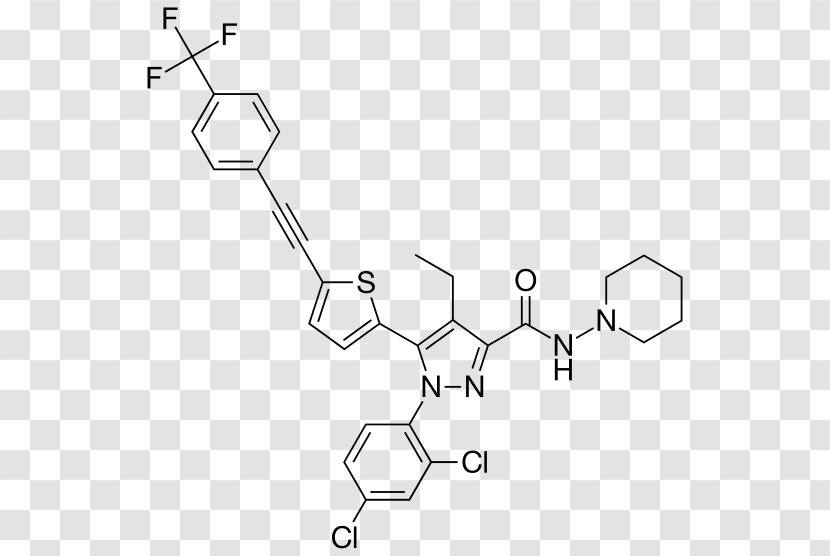 Rimonabant TM-38837 Inverse Agonist Cannabinoid Receptor Type 1 Drug Transparent PNG