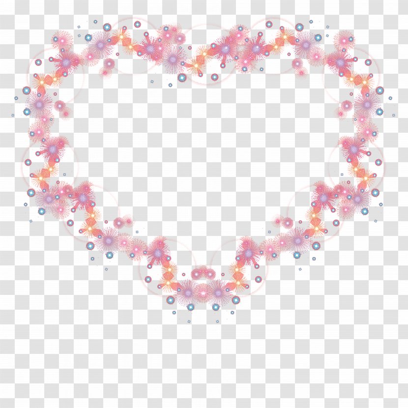 Heart Poster - Frame - Transparent Stars Fireworks Love 2 Transparent PNG