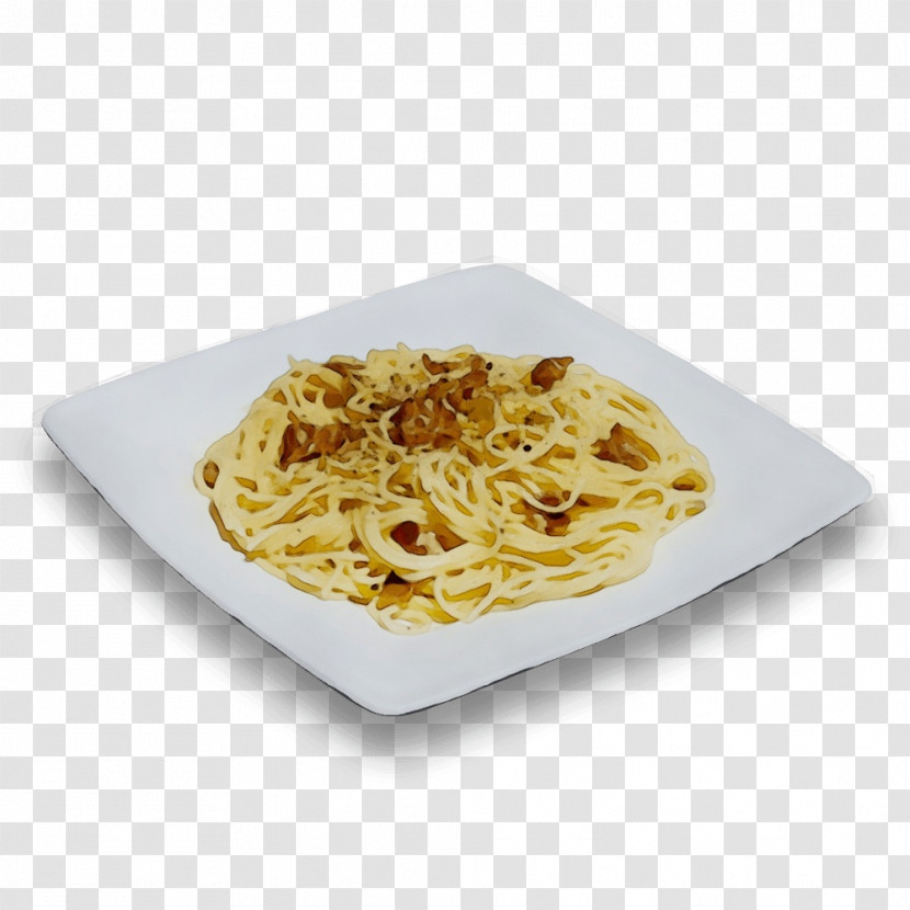 Food Cuisine Noodle Carbonara Taglierini Transparent PNG