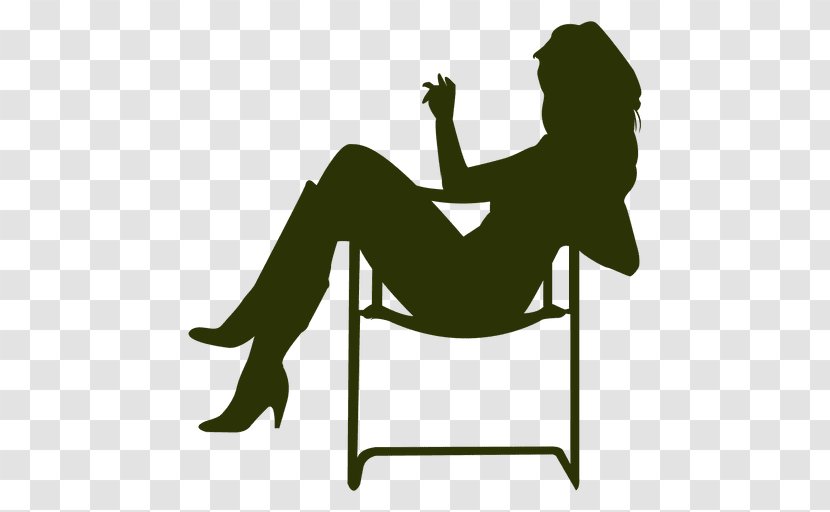Silhouette Sitting Woman Clip Art Transparent PNG