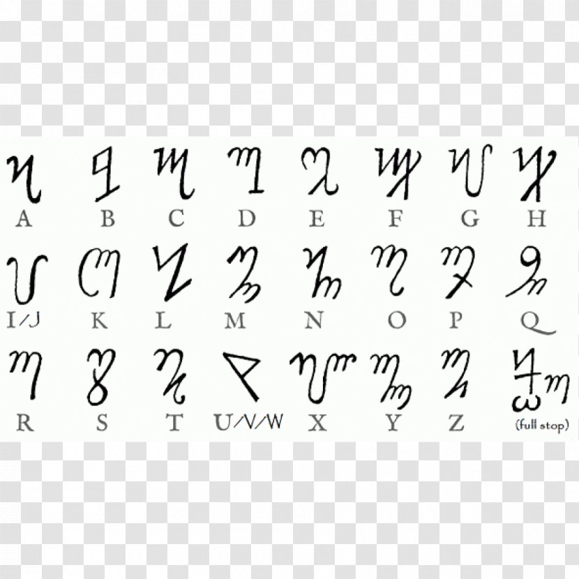 Theban Alphabet Thebes Runes Ladin - White - Symbol Transparent PNG