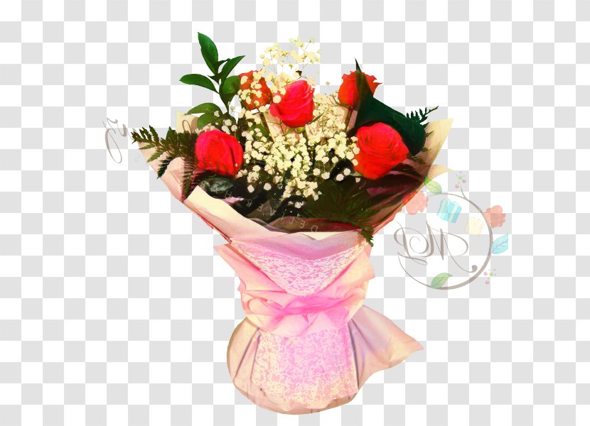 Pink Flower Cartoon - Floristry - Rose Order Houseplant Transparent PNG