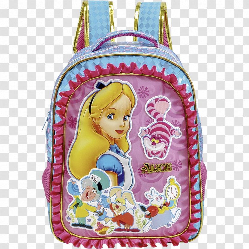 Alice's Adventures In Wonderland Backpack Suitcase Lunchbox Nonsense - Maravilhas Transparent PNG
