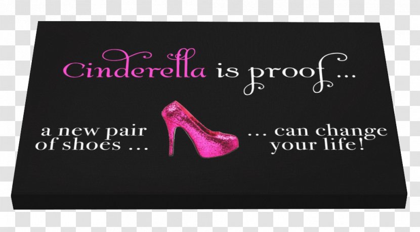 Brand Logo Pink M Font - Magenta - Cinderella Glass Shoe Transparent PNG