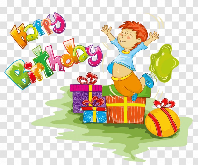 Birthday Cake Party Clip Art - Gift - Cartoon Happy Transparent PNG