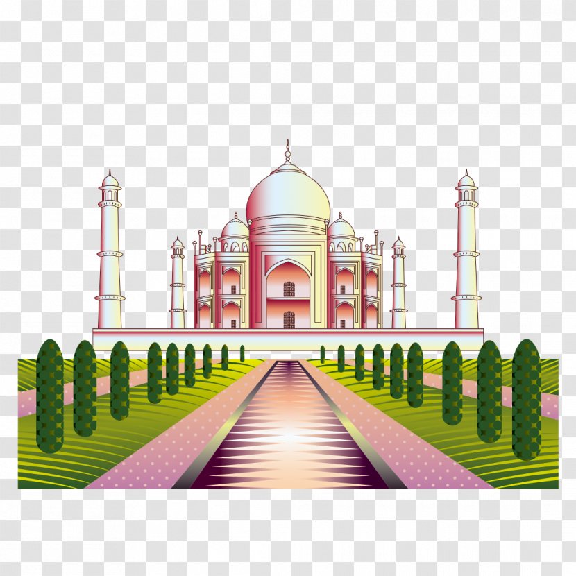 Taj Mahal Travel Landmark Clip Art - White House Transparent PNG