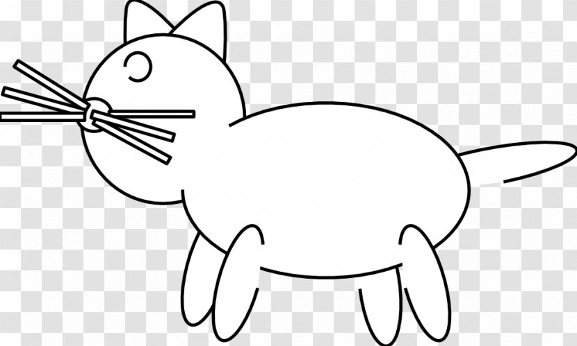 Line Art Black And White Clip - Tree - Free Cat Graphics Transparent PNG